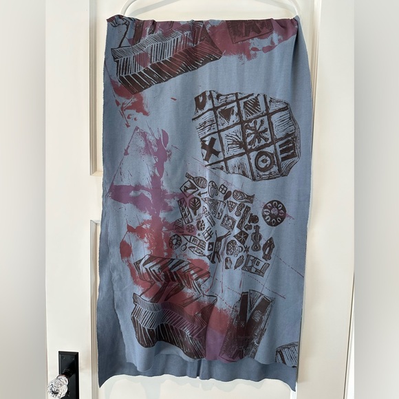 Blue Fish Scarf - Picture 2 of 5